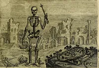 An illustration from Emblemata Florentii Schoonhovii ... partim moralia partim etiam civilia. Cum latiori eorundem ejusdem Auctoris interpretatione. Accedunt et alia quaedam poëmatia in alijs poem̈atum suonum libris non contenta (1648)