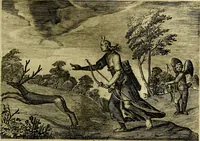 An illustration from Emblemata Florentii Schoonhovii ... partim moralia partim etiam civilia. Cum latiori eorundem ejusdem Auctoris interpretatione. Accedunt et alia quaedam poëmatia in alijs poem̈atum suonum libris non contenta (1648)