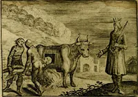 An illustration from Emblemata Florentii Schoonhovii ... partim moralia partim etiam civilia. Cum latiori eorundem ejusdem Auctoris interpretatione. Accedunt et alia quaedam poëmatia in alijs poem̈atum suonum libris non contenta (1648)