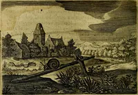 An illustration from Emblemata Florentii Schoonhovii ... partim moralia partim etiam civilia. Cum latiori eorundem ejusdem Auctoris interpretatione. Accedunt et alia quaedam poëmatia in alijs poem̈atum suonum libris non contenta (1648)