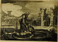 An illustration from Emblemata Florentii Schoonhovii ... partim moralia partim etiam civilia. Cum latiori eorundem ejusdem Auctoris interpretatione. Accedunt et alia quaedam poëmatia in alijs poem̈atum suonum libris non contenta (1648)
