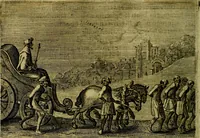 An illustration from Emblemata Florentii Schoonhovii ... partim moralia partim etiam civilia. Cum latiori eorundem ejusdem Auctoris interpretatione. Accedunt et alia quaedam poëmatia in alijs poem̈atum suonum libris non contenta (1648)