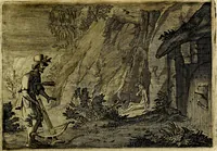 An illustration from Emblemata Florentii Schoonhovii ... partim moralia partim etiam civilia. Cum latiori eorundem ejusdem Auctoris interpretatione. Accedunt et alia quaedam poëmatia in alijs poem̈atum suonum libris non contenta (1648)