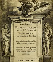 An illustration from Emblemata Florentii Schoonhovii ... partim moralia partim etiam civilia. Cum latiori eorundem ejusdem Auctoris interpretatione. Accedunt et alia quaedam poëmatia in alijs poem̈atum suonum libris non contenta (1648)