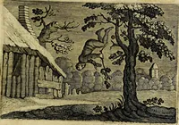 An illustration from Emblemata Florentii Schoonhovii ... partim moralia partim etiam civilia. Cum latiori eorundem ejusdem Auctoris interpretatione. Accedunt et alia quaedam poëmatia in alijs poem̈atum suonum libris non contenta (1648)