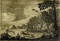 An illustration from Emblemata Florentii Schoonhovii ... partim moralia partim etiam civilia. Cum latiori eorundem ejusdem Auctoris interpretatione. Accedunt et alia quaedam poëmatia in alijs poem̈atum suonum libris non contenta (1648)