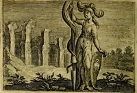 An illustration from Emblemata Florentii Schoonhovii ... partim moralia partim etiam civilia. Cum latiori eorundem ejusdem Auctoris interpretatione. Accedunt et alia quaedam poëmatia in alijs poem̈atum suonum libris non contenta (1648)