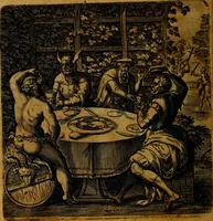 An illustration from Emblemata moralia, et oeconomica, de rervm vsv et abvsv, olim inventa et Belgicis rithmis explicata à Theodoro Cornhertio rerum politicarum auo tempore, inter Belgas peritissimo; nunc verò varijs carminum generibus recens illustrata à Richardo Lubbaeo Broeckmerio Frisio .. (1609)
