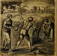Picture 13 of 25 from Emblemata moralia, et oeconomica, de rervm vsv et abvsv, olim inventa et Belgicis rithmis explicata à Theodoro Cornhertio rerum politicarum auo tempore, inter Belgas peritissimo; nunc verò varijs carminum generibus recens illustrata à Richardo Lubbaeo Broeckmerio Frisio .. (1609), leaf 29