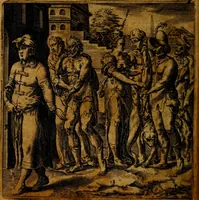 An illustration from Emblemata moralia, et oeconomica, de rervm vsv et abvsv, olim inventa et Belgicis rithmis explicata à Theodoro Cornhertio rerum politicarum auo tempore, inter Belgas peritissimo; nunc verò varijs carminum generibus recens illustrata à Richardo Lubbaeo Broeckmerio Frisio .. (1609)