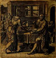Picture 23 of 25 from Emblemata moralia, et oeconomica, de rervm vsv et abvsv, olim inventa et Belgicis rithmis explicata à Theodoro Cornhertio rerum politicarum auo tempore, inter Belgas peritissimo; nunc verò varijs carminum generibus recens illustrata à Richardo Lubbaeo Broeckmerio Frisio .. (1609), leaf 49