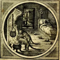 An illustration from Emblemata moralia nova, das ist: achtzig Sinnreiche nachdenckliche Figuren auss heyliger Schrifft in Kupfferstücken fürgestellet, worinnen schöne Anweisungen zu wahrer Gottesforcht begrieffen ... mit Lateinischen und Teutschen, nachmals aber von M.C.R. mit Frantzösischen und Italianischen Versen erkläret .. (1630)