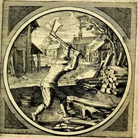 An illustration from Emblemata moralia nova, das ist: achtzig Sinnreiche nachdenckliche Figuren auss heyliger Schrifft in Kupfferstücken fürgestellet, worinnen schöne Anweisungen zu wahrer Gottesforcht begrieffen ... mit Lateinischen und Teutschen, nachmals aber von M.C.R. mit Frantzösischen und Italianischen Versen erkläret .. (1630)