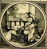 Picture 48 of 80 from Emblemata moralia nova, das ist: achtzig Sinnreiche nachdenckliche Figuren auss heyliger Schrifft in Kupfferstücken fürgestellet, worinnen schöne Anweisungen zu wahrer Gottesforcht begrieffen ... mit Lateinischen und Teutschen, nachmals aber von M.C.R. mit Frantzösischen und Italianischen Versen erkläret .. (1630), leaf 214