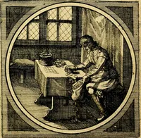 An illustration from Emblemata moralia nova, das ist: achtzig Sinnreiche nachdenckliche Figuren auss heyliger Schrifft in Kupfferstücken fürgestellet, worinnen schöne Anweisungen zu wahrer Gottesforcht begrieffen ... mit Lateinischen und Teutschen, nachmals aber von M.C.R. mit Frantzösischen und Italianischen Versen erkläret .. (1630)