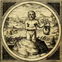 An illustration from Emblemata moralia nova, das ist: achtzig Sinnreiche nachdenckliche Figuren auss heyliger Schrifft in Kupfferstücken fürgestellet, worinnen schöne Anweisungen zu wahrer Gottesforcht begrieffen ... mit Lateinischen und Teutschen, nachmals aber von M.C.R. mit Frantzösischen und Italianischen Versen erkläret .. (1630)