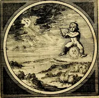 An illustration from Emblemata moralia nova, das ist: achtzig Sinnreiche nachdenckliche Figuren auss heyliger Schrifft in Kupfferstücken fürgestellet, worinnen schöne Anweisungen zu wahrer Gottesforcht begrieffen ... mit Lateinischen und Teutschen, nachmals aber von M.C.R. mit Frantzösischen und Italianischen Versen erkläret .. (1630)