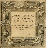 Picture 1 of 25 from Emblemata moralia et oeconomica de rerum usu et abusu (1609), leaf 2