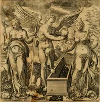 An illustration from Emblemata moralia et oeconomica de rerum usu et abusu (1609)