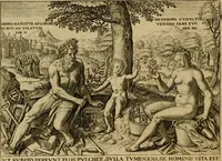 An illustration from Emblemata nobilitati et vulgo scitu digna : singulis historijs symbola adscripta & elegantes versus historiam explica[n]tes : accessit galearu[m] expositio, & disceptatio de origine nobilitatis (1592)