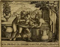 Picture 33 of 82 from Emblemata nobilitati et vulgo scitu digna : singulis historijs symbola adscripta & elegantes versus historiam explica[n]tes : accessit galearu[m] expositio, & disceptatio de origine nobilitatis (1592), leaf 110