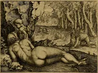 An illustration from Emblemata nobilitati et vulgo scitu digna : singulis historijs symbola adscripta & elegantes versus historiam explica[n]tes : accessit galearu[m] expositio, & disceptatio de origine nobilitatis (1592)