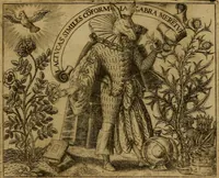 Picture 66 of 82 from Emblemata nobilitati et vulgo scitu digna : singulis historijs symbola adscripta & elegantes versus historiam explica[n]tes : accessit galearu[m] expositio, & disceptatio de origine nobilitatis (1592), leaf 208