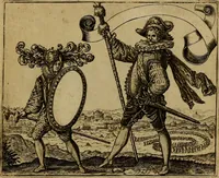 An illustration from Emblemata nobilitati et vulgo scitu digna : singulis historijs symbola adscripta & elegantes versus historiam explica[n]tes : accessit galearu[m] expositio, & disceptatio de origine nobilitatis (1592)