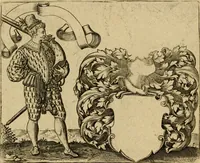 An illustration from Emblemata nobilitati et vulgo scitu digna : singulis historijs symbola adscripta & elegantes versus historiam explica[n]tes : accessit galearu[m] expositio, & disceptatio de origine nobilitatis (1592)