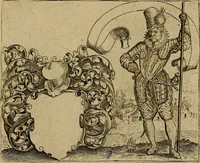 Picture 74 of 82 from Emblemata nobilitati et vulgo scitu digna : singulis historijs symbola adscripta & elegantes versus historiam explica[n]tes : accessit galearu[m] expositio, & disceptatio de origine nobilitatis (1592), leaf 230