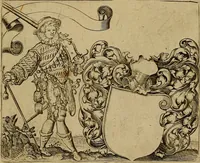 Picture 76 of 82 from Emblemata nobilitati et vulgo scitu digna : singulis historijs symbola adscripta & elegantes versus historiam explica[n]tes : accessit galearu[m] expositio, & disceptatio de origine nobilitatis (1592), leaf 234