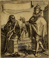 Picture 79 of 82 from Emblemata nobilitati et vulgo scitu digna : singulis historijs symbola adscripta & elegantes versus historiam explica[n]tes : accessit galearu[m] expositio, & disceptatio de origine nobilitatis (1592), leaf 256