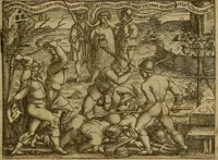 An illustration from Emblemata nobilitati et vulgo scitu digna : singulis historijs symbola adscripta & elegantes versus historiam explica[n]tes : accessit galearu[m] expositio, & disceptatio de origine nobilitatis (1592)