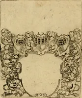 Picture 16 of 82 from Emblemata nobilitati et vulgo scitu digna : singulis historijs symbola adscripta & elegantes versus historiam explica[n]tes : accessit galearu[m] expositio, & disceptatio de origine nobilitatis (1592), leaf 69