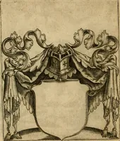 An illustration from Emblemata nobilitati et vulgo scitu digna : singulis historijs symbola adscripta & elegantes versus historiam explica[n]tes : accessit galearu[m] expositio, & disceptatio de origine nobilitatis (1592)