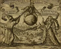 An illustration from Emblemata nobilitati et vulgo scitu digna : singulis historijs symbola adscripta & elegantes versus historiam explica[n]tes : accessit galearu[m] expositio, & disceptatio de origine nobilitatis (1592)