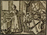 An illustration from Emblemata physico-ethica, hoc est, Naturae morum moderatricis picta praecepta : à Nicolao Taurello Montbelgardensi ... observata, & vario conscripta carmine (1602)