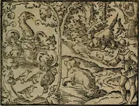 An illustration from Emblemata physico-ethica, hoc est, Naturae morum moderatricis picta praecepta : à Nicolao Taurello Montbelgardensi ... observata, & vario conscripta carmine (1602)