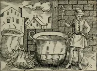 An illustration from Emblemata physico-ethica, hoc est, Naturae morum moderatricis picta praecepta : à Nicolao Taurello Montbelgardensi ... observata, & vario conscripta carmine (1602)