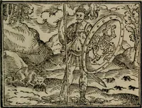 An illustration from Emblemata physico-ethica, hoc est, Naturae morum moderatricis picta praecepta : à Nicolao Taurello Montbelgardensi ... observata, & vario conscripta carmine (1602)