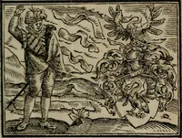 An illustration from Emblemata physico-ethica, hoc est, Naturae morum moderatricis picta praecepta : à Nicolao Taurello Montbelgardensi ... observata, & vario conscripta carmine (1602)