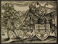 An illustration from Emblemata physico-ethica, hoc est, Naturae morum moderatricis picta praecepta : à Nicolao Taurello Montbelgardensi ... observata, & vario conscripta carmine (1602)