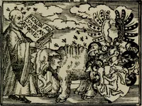 An illustration from Emblemata physico-ethica, hoc est, Naturae morum moderatricis picta praecepta : à Nicolao Taurello Montbelgardensi ... observata, & vario conscripta carmine (1602)