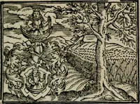 An illustration from Emblemata physico-ethica, hoc est, Naturae morum moderatricis picta praecepta : à Nicolao Taurello Montbelgardensi ... observata, & vario conscripta carmine (1602)