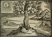 An illustration from Emblemata physico-ethica, hoc est, Naturae morum moderatricis picta praecepta : à Nicolao Taurello Montbelgardensi ... observata, & vario conscripta carmine (1602)