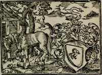 An illustration from Emblemata physico-ethica, hoc est, Naturae morum moderatricis picta praecepta : à Nicolao Taurello Montbelgardensi ... observata, & vario conscripta carmine (1602)