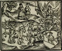 An illustration from Emblemata physico-ethica, hoc est, Naturae morum moderatricis picta praecepta : à Nicolao Taurello Montbelgardensi ... observata, & vario conscripta carmine (1602)