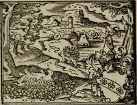 An illustration from Emblemata physico-ethica, hoc est, Naturae morum moderatricis picta praecepta : à Nicolao Taurello Montbelgardensi ... observata, & vario conscripta carmine (1602)