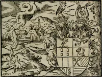 An illustration from Emblemata physico-ethica, hoc est, Naturae morum moderatricis picta praecepta : à Nicolao Taurello Montbelgardensi ... observata, & vario conscripta carmine (1602)