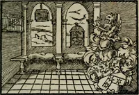 An illustration from Emblemata physico-ethica, hoc est, Naturae morum moderatricis picta praecepta : à Nicolao Taurello Montbelgardensi ... observata, & vario conscripta carmine (1602)